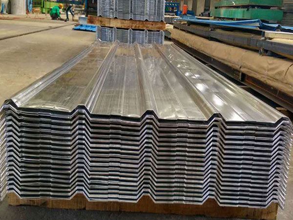 Corrugated steel plate